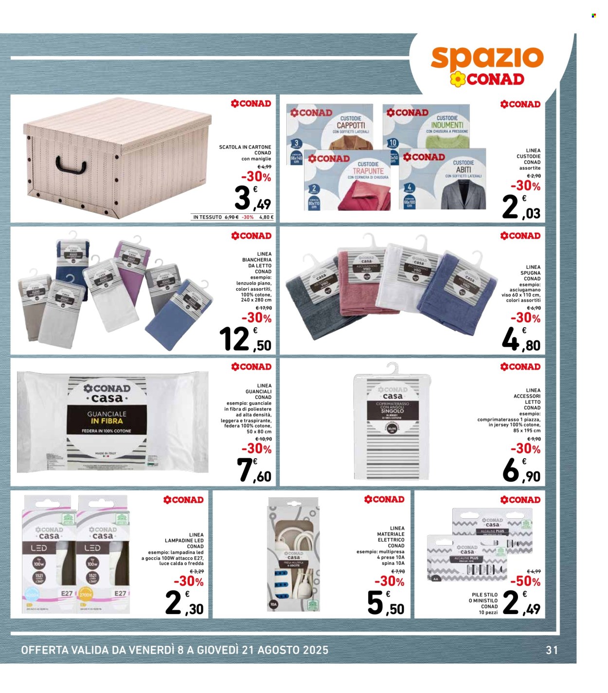 Volantino Spazio Conad - 8/8/2025 - 21/8/2025. Pagina 31