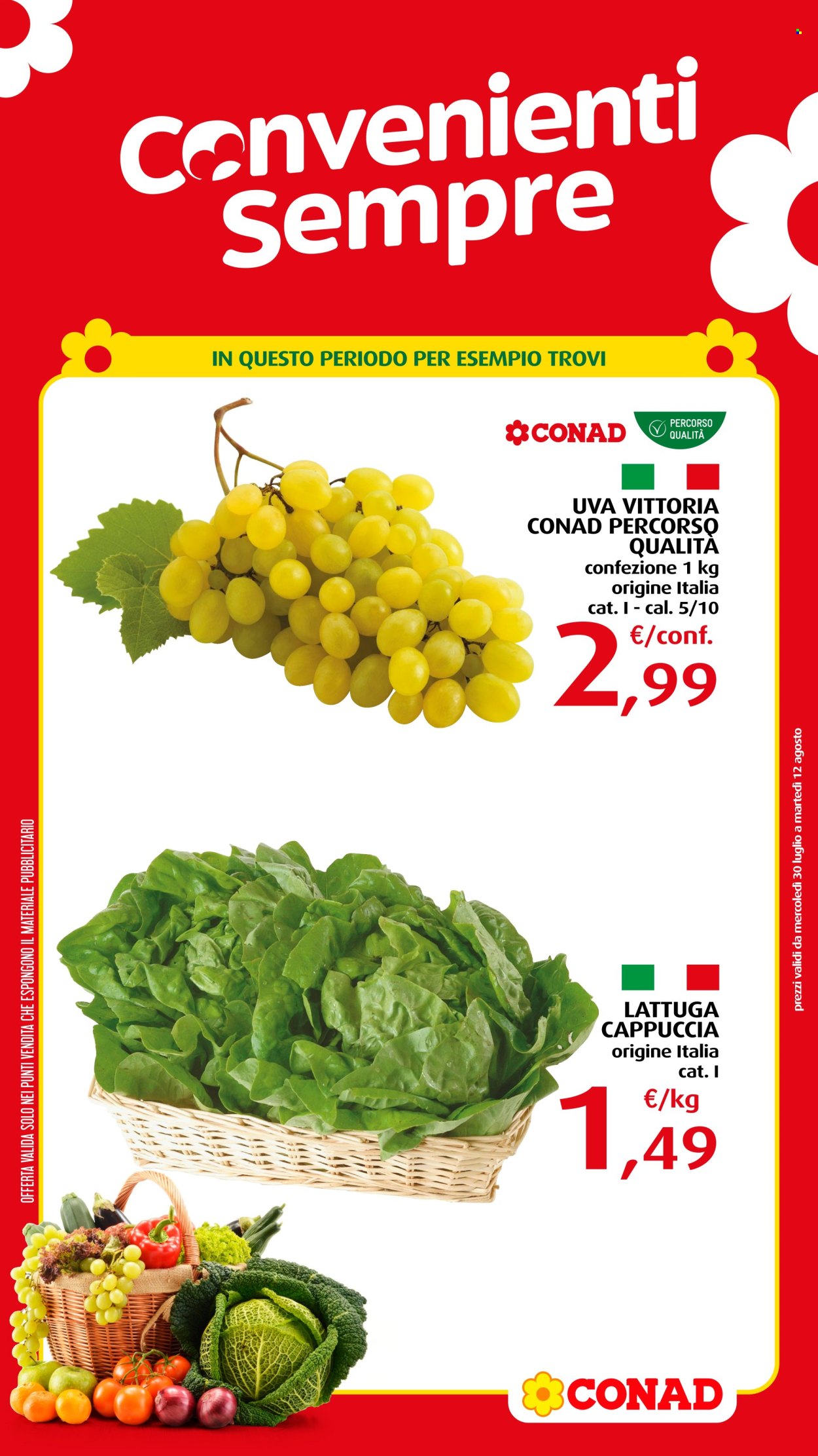 Volantino Conad - 29/7/2025 - 12/8/2025. Pagina 2