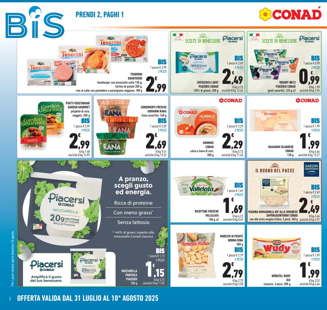 Volantino Conad - 31/7/2025 - 10/8/2025. Pagina 2