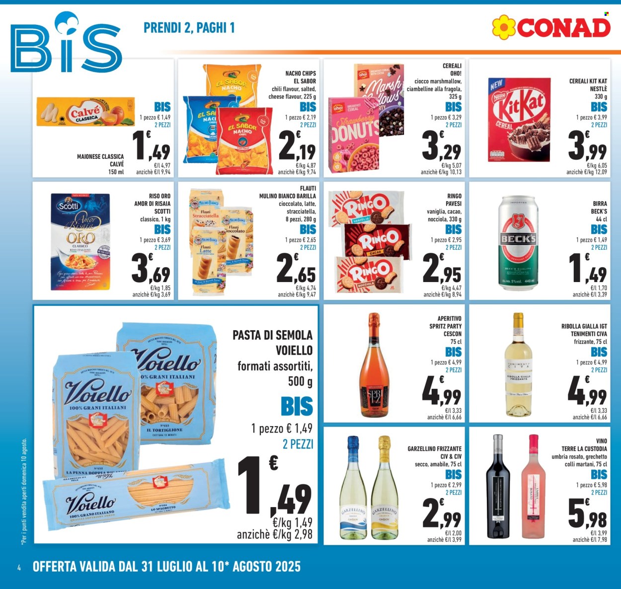 Volantino Conad - 31/7/2025 - 10/8/2025. Pagina 4