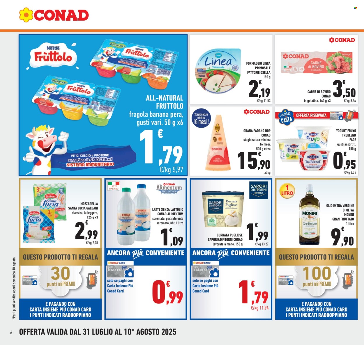 Volantino Conad - 31/7/2025 - 10/8/2025. Pagina 6