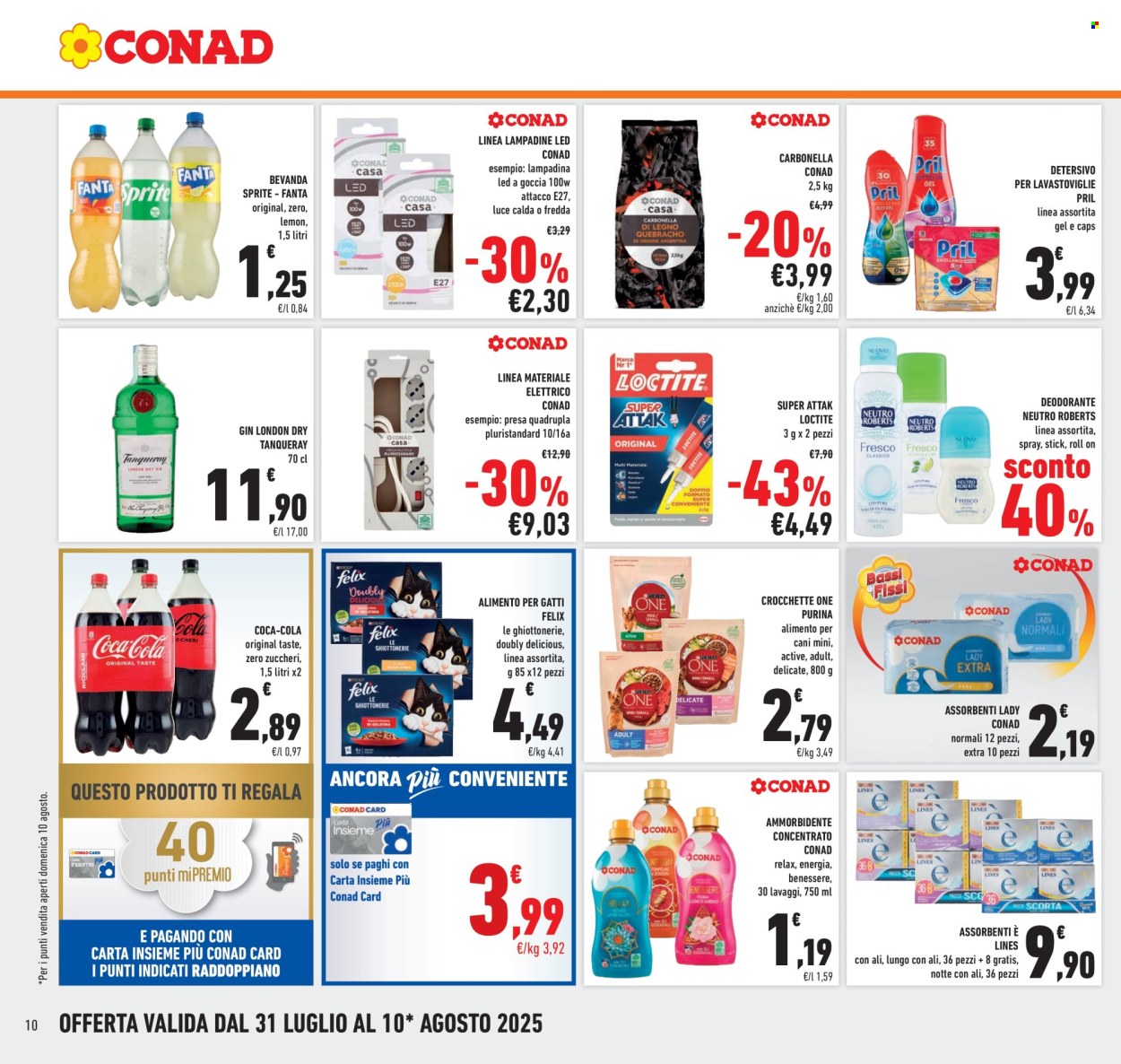 Volantino Conad - 31/7/2025 - 10/8/2025. Pagina 10