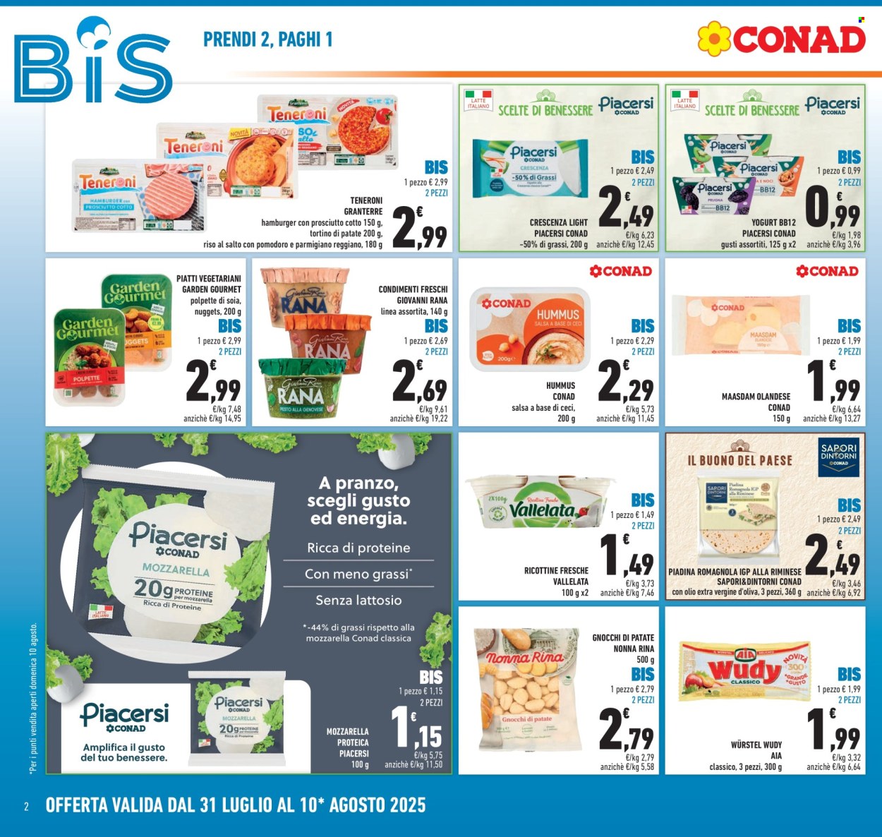 Volantino Conad - 31/7/2025 - 10/8/2025. Pagina 2
