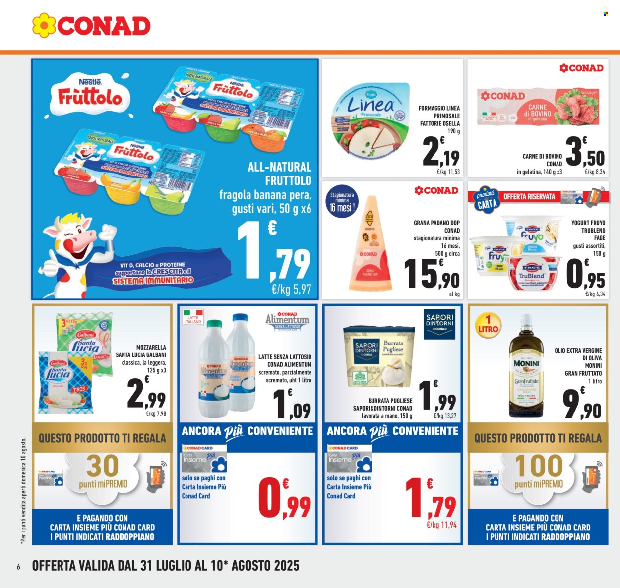Volantino Conad - 31/7/2025 - 10/8/2025. Pagina 6