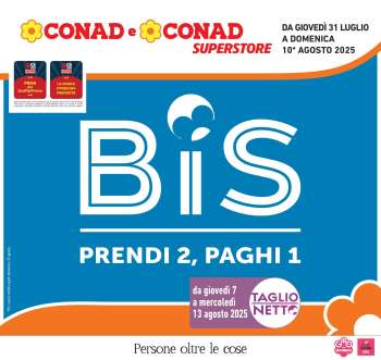 Volantino Conad Superstore - 31/7/2025 - 10/8/2025.