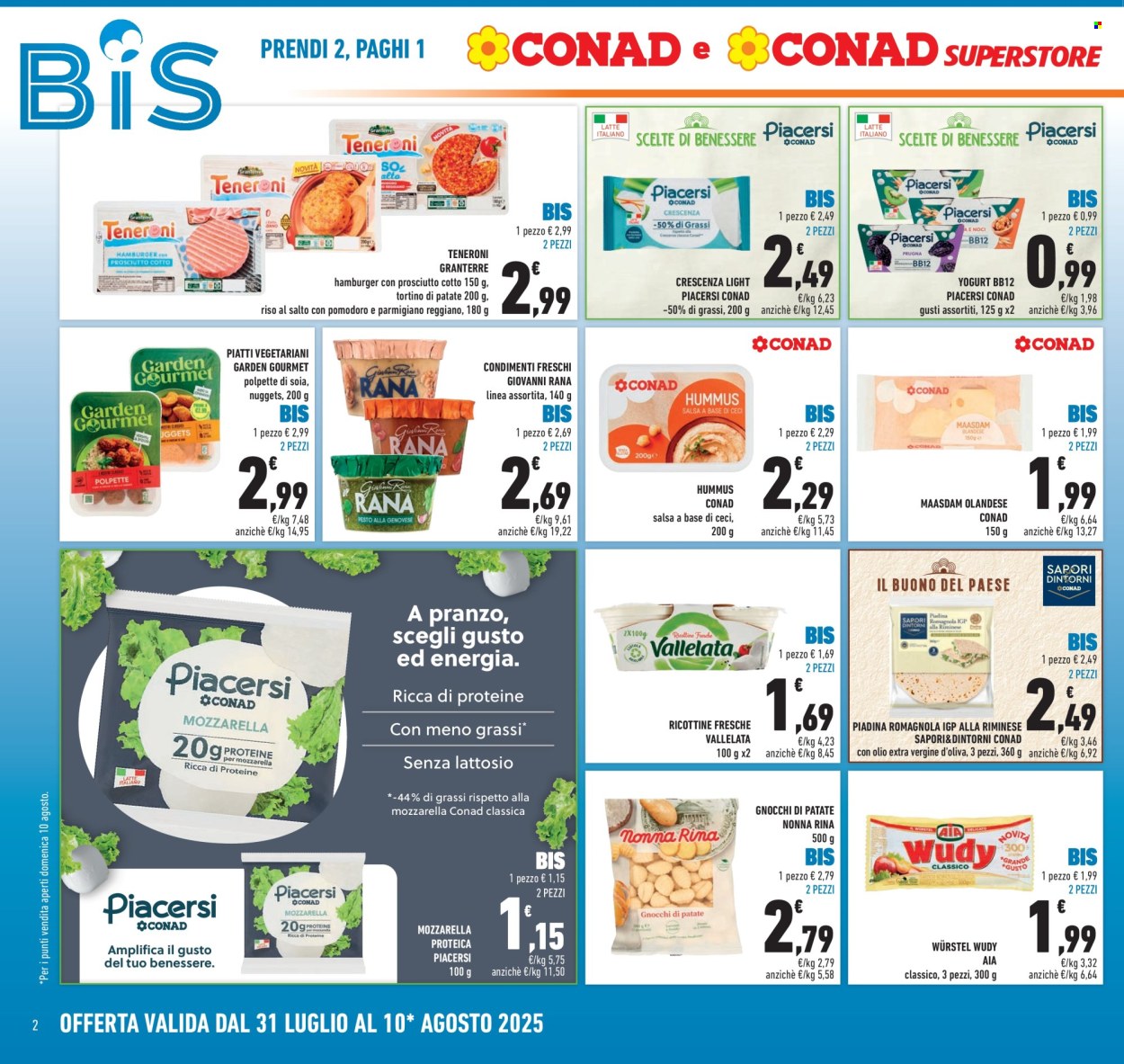 Volantino Conad Superstore - 31/7/2025 - 10/8/2025. Pagina 2