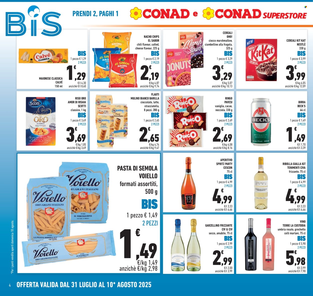 Volantino Conad Superstore - 31/7/2025 - 10/8/2025. Pagina 4