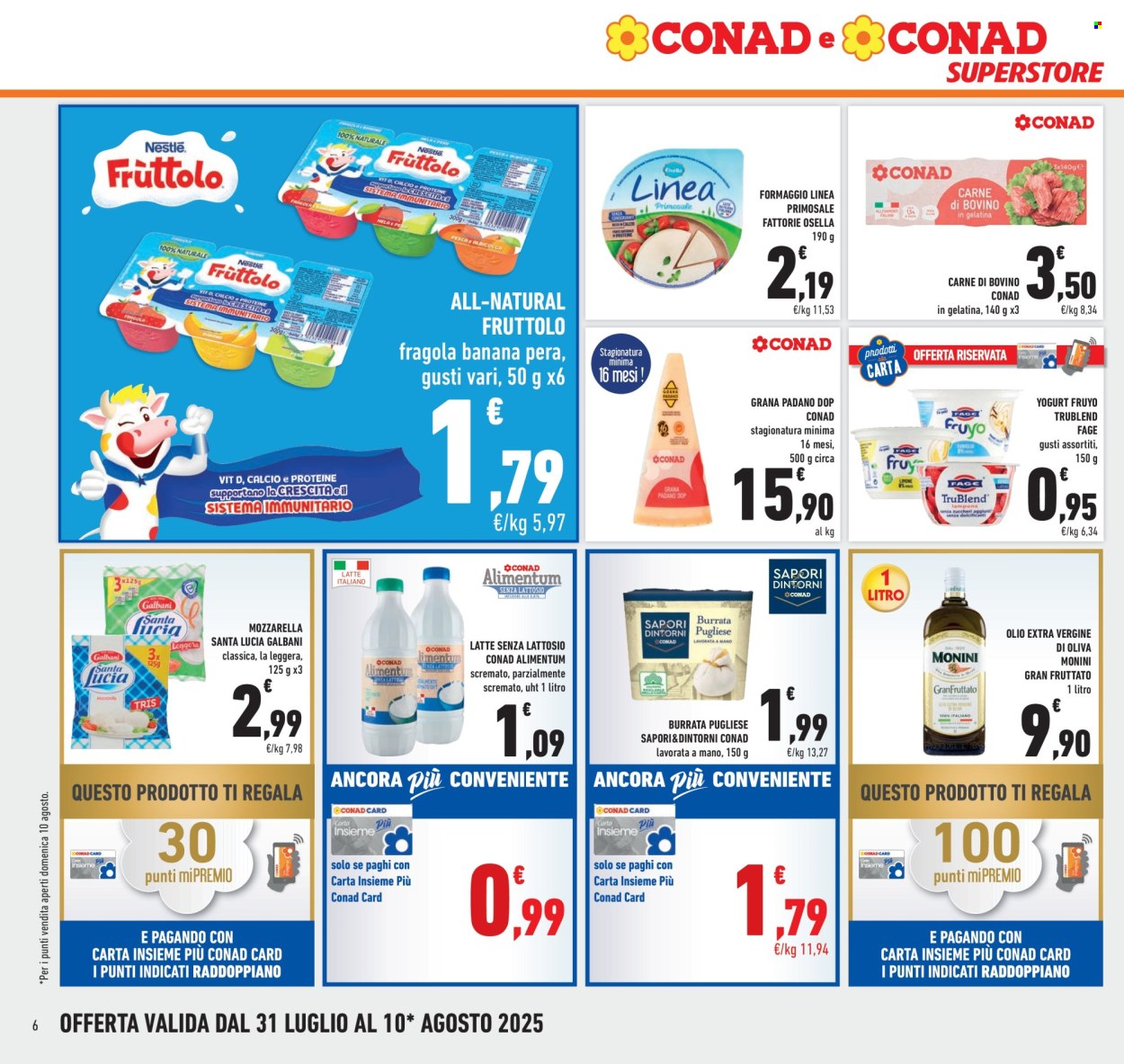 Volantino Conad Superstore - 31/7/2025 - 10/8/2025. Pagina 6