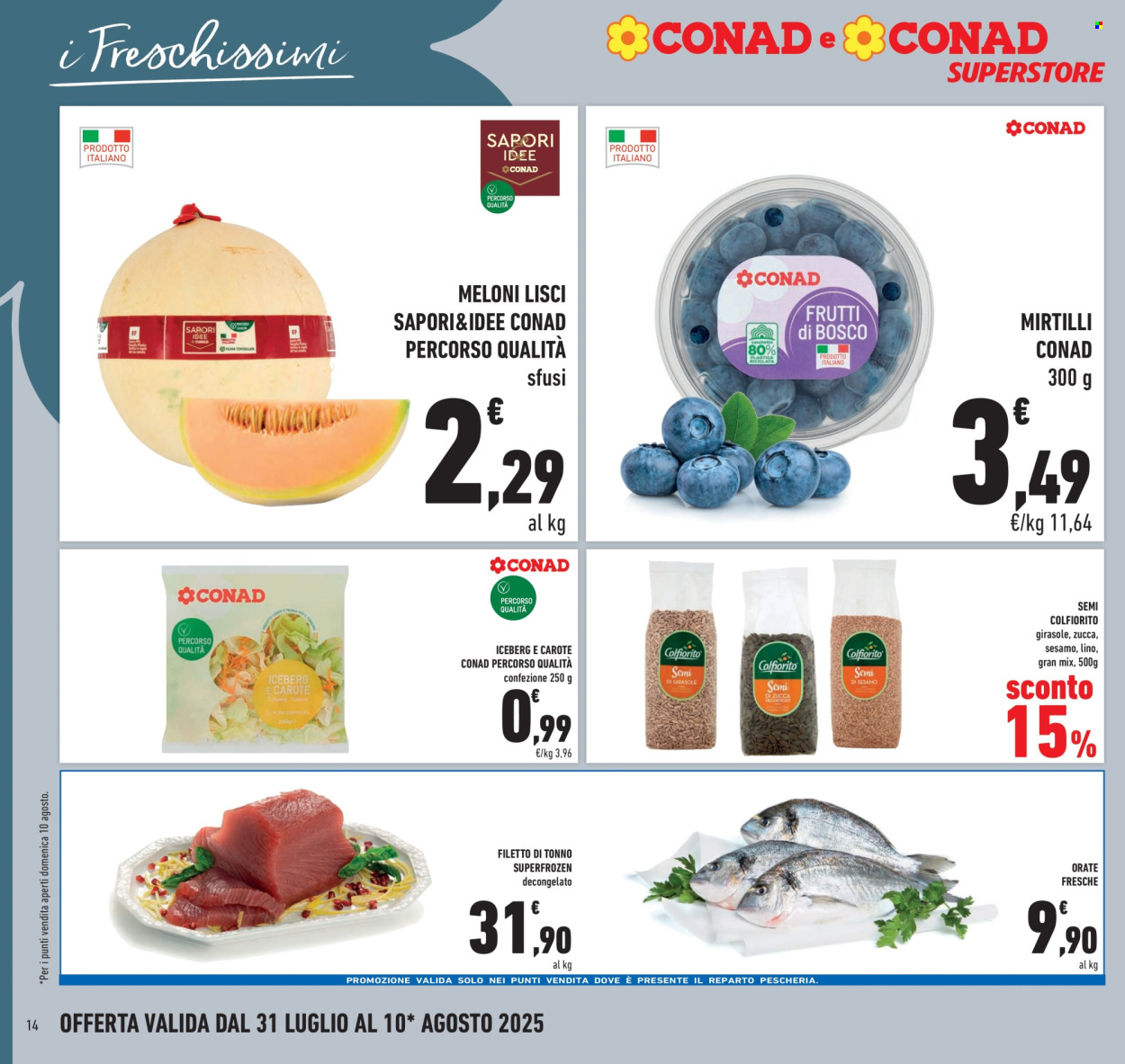 Volantino Conad Superstore - 31/7/2025 - 10/8/2025. Pagina 14