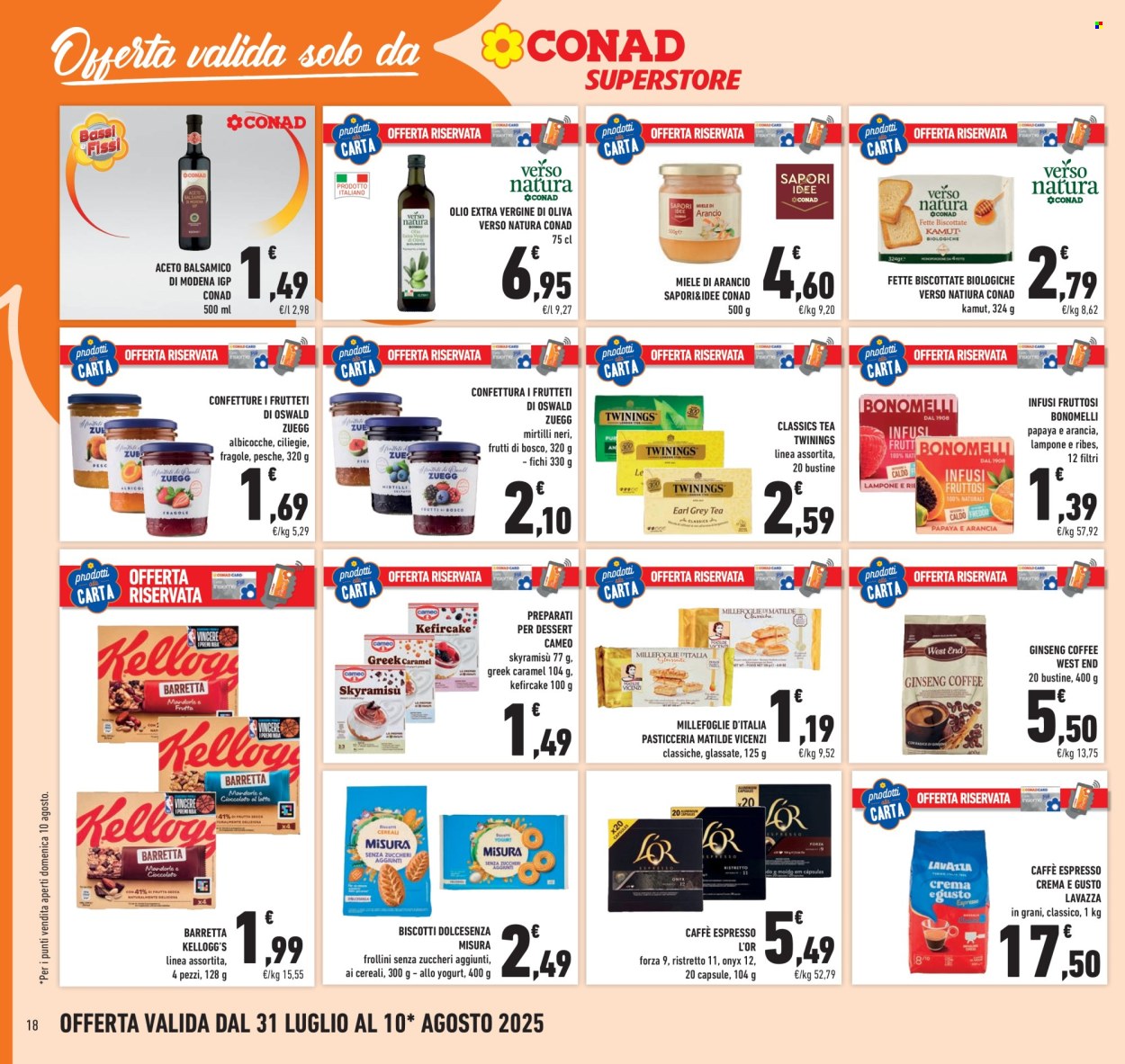 Volantino Conad Superstore - 31/7/2025 - 10/8/2025. Pagina 18