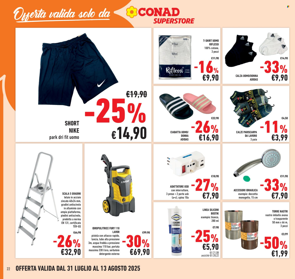 Volantino Conad Superstore - 31/7/2025 - 10/8/2025. Pagina 22