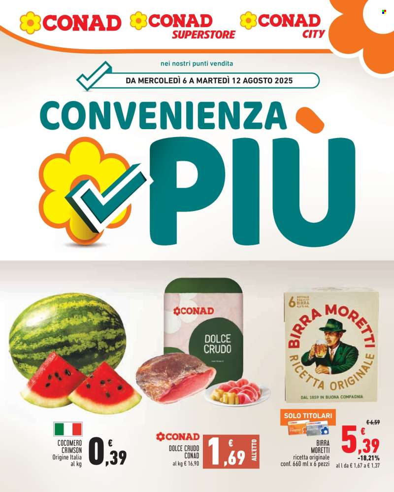 Volantino Conad - 6/8/2025 - 12/8/2025.