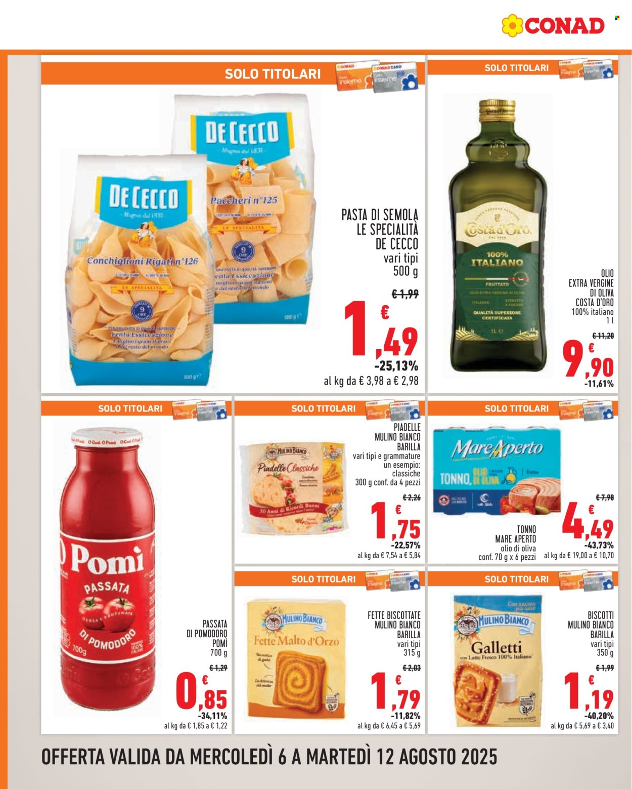 Volantino Conad - 6/8/2025 - 12/8/2025. Pagina 6