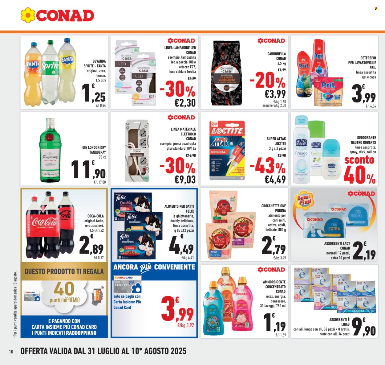 Volantino Conad - 31/7/2025 - 10/8/2025. Pagina 10