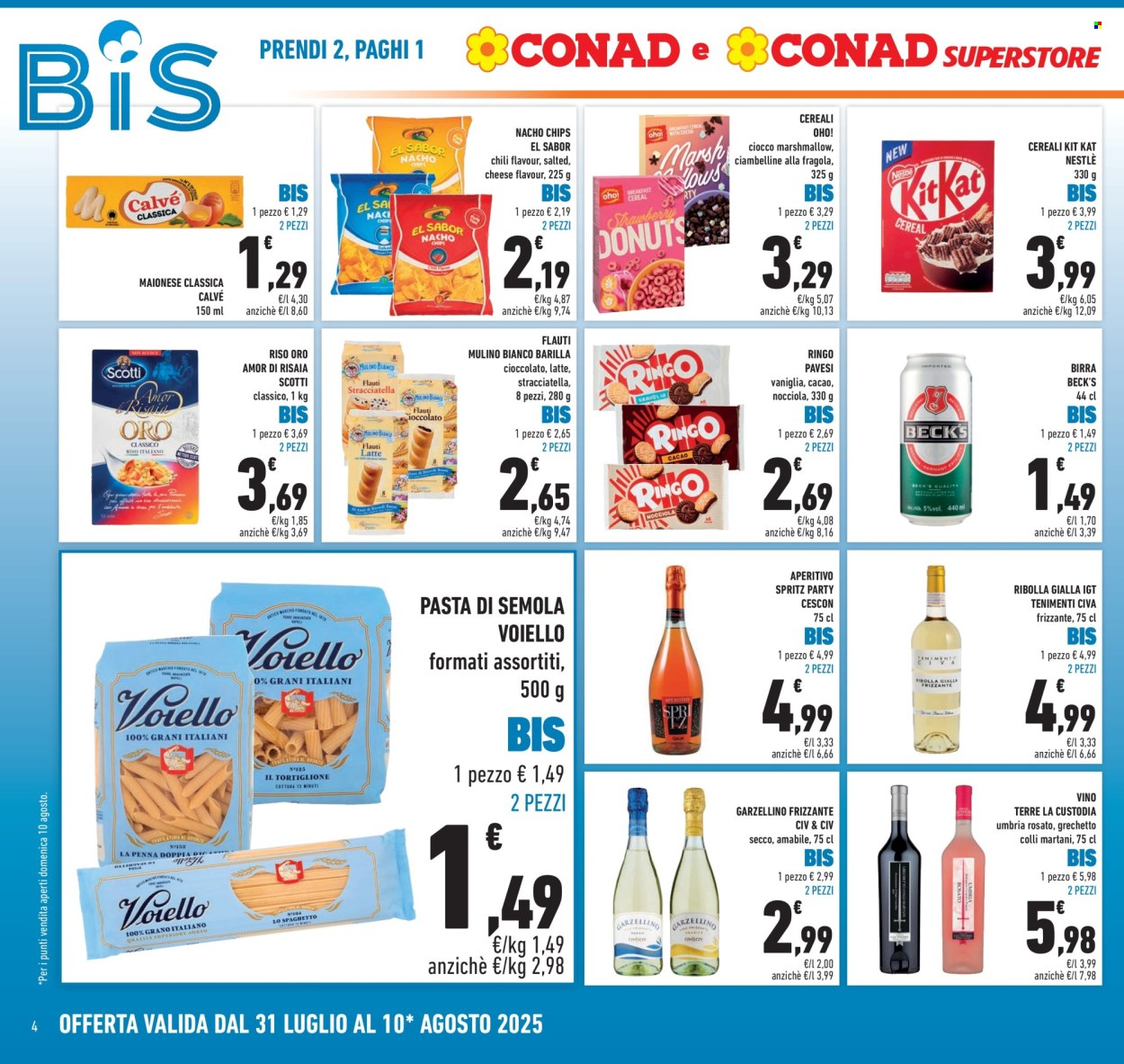Volantino Conad Superstore - 31/7/2025 - 10/8/2025. Pagina 4