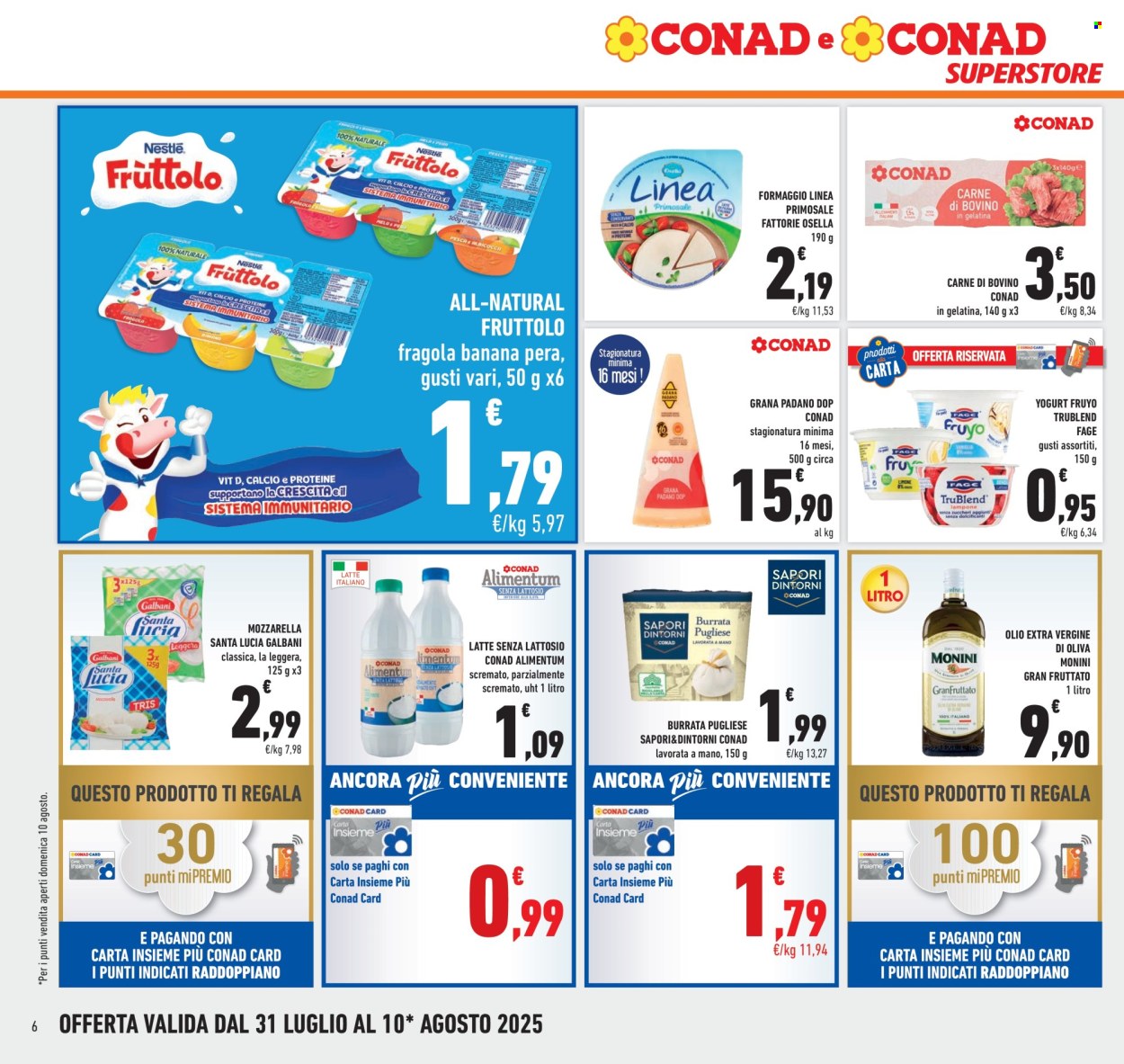 Volantino Conad Superstore - 31/7/2025 - 10/8/2025. Pagina 6