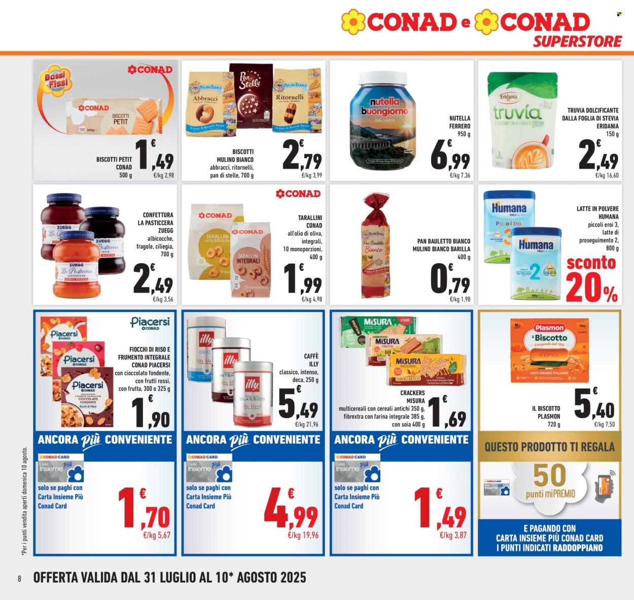 Volantino Conad Superstore - 31/7/2025 - 10/8/2025. Pagina 8