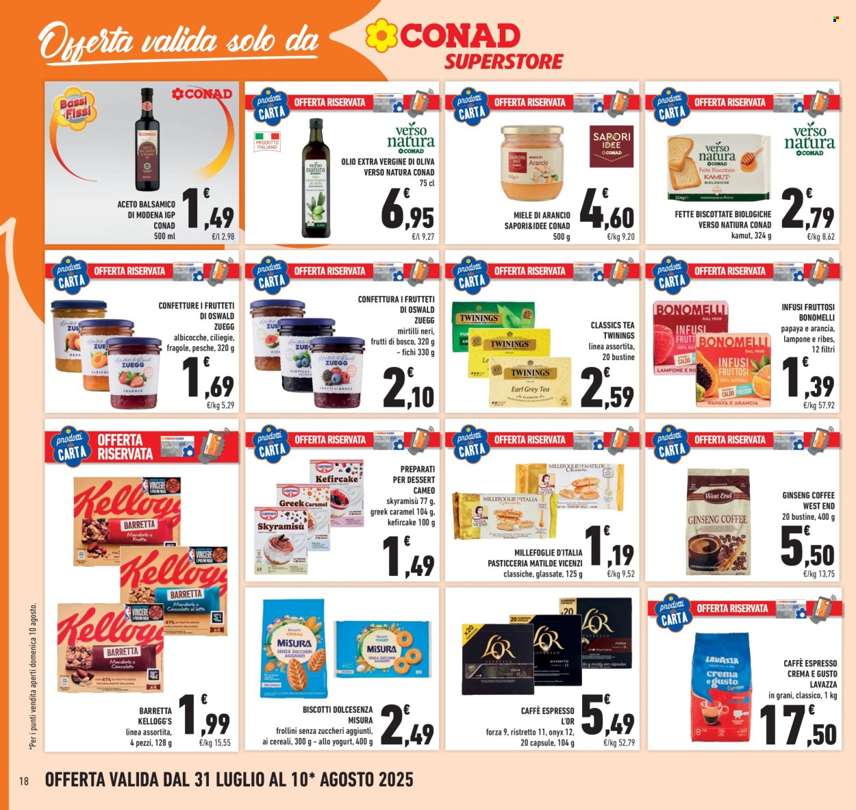 Volantino Conad Superstore - 31/7/2025 - 10/8/2025. Pagina 18