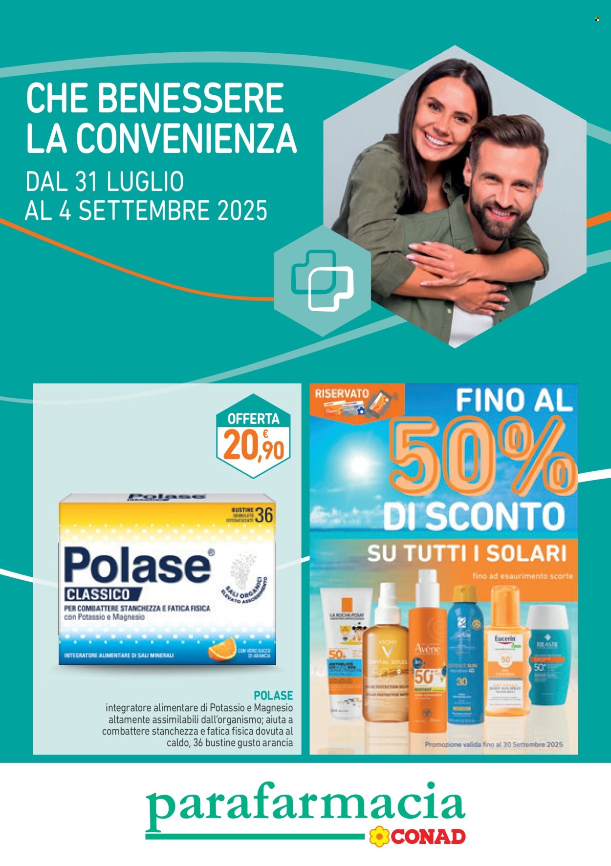 Volantino Conad - 31/7/2025 - 4/9/2025. Pagina 1