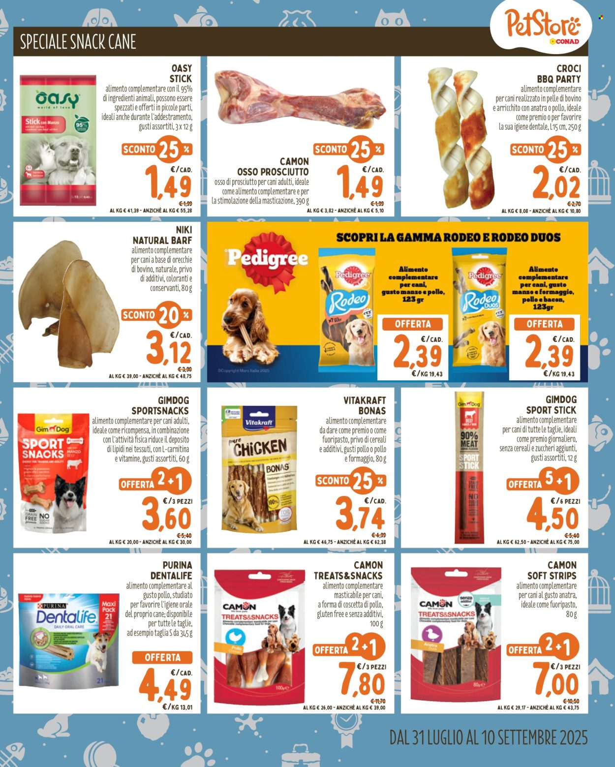 Volantino Pet Store Conad - 31/7/2025 - 10/9/2025. Pagina 7