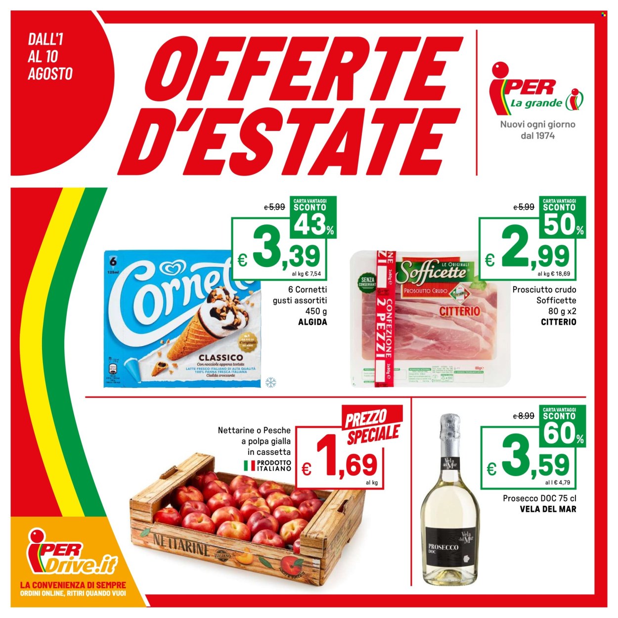 Volantino Iper, La grande i - 1/8/2025 - 10/8/2025. Pagina 1