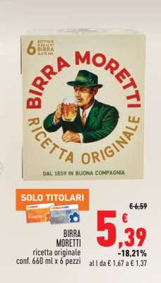 BIRRA MORETTI
