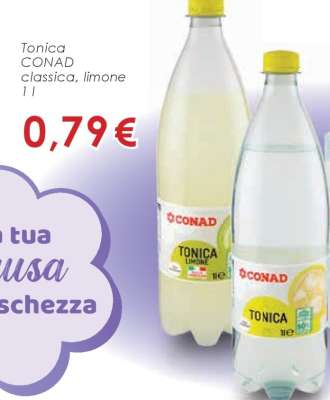 Tonica CONAD classica, limone