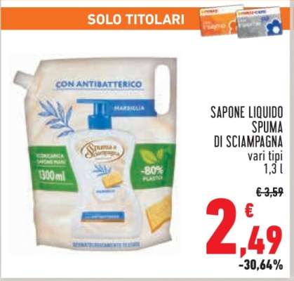 SAPONE LIQUIDO SPUMA DI SCIAMPAGNA