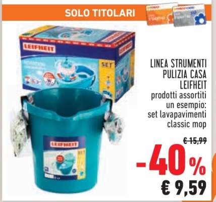 LINEA STRUMENTI PULIZIA CASA LEIFHEIT