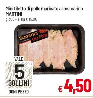 Mini filetto di pollo marinato al rosmarino MARTINI