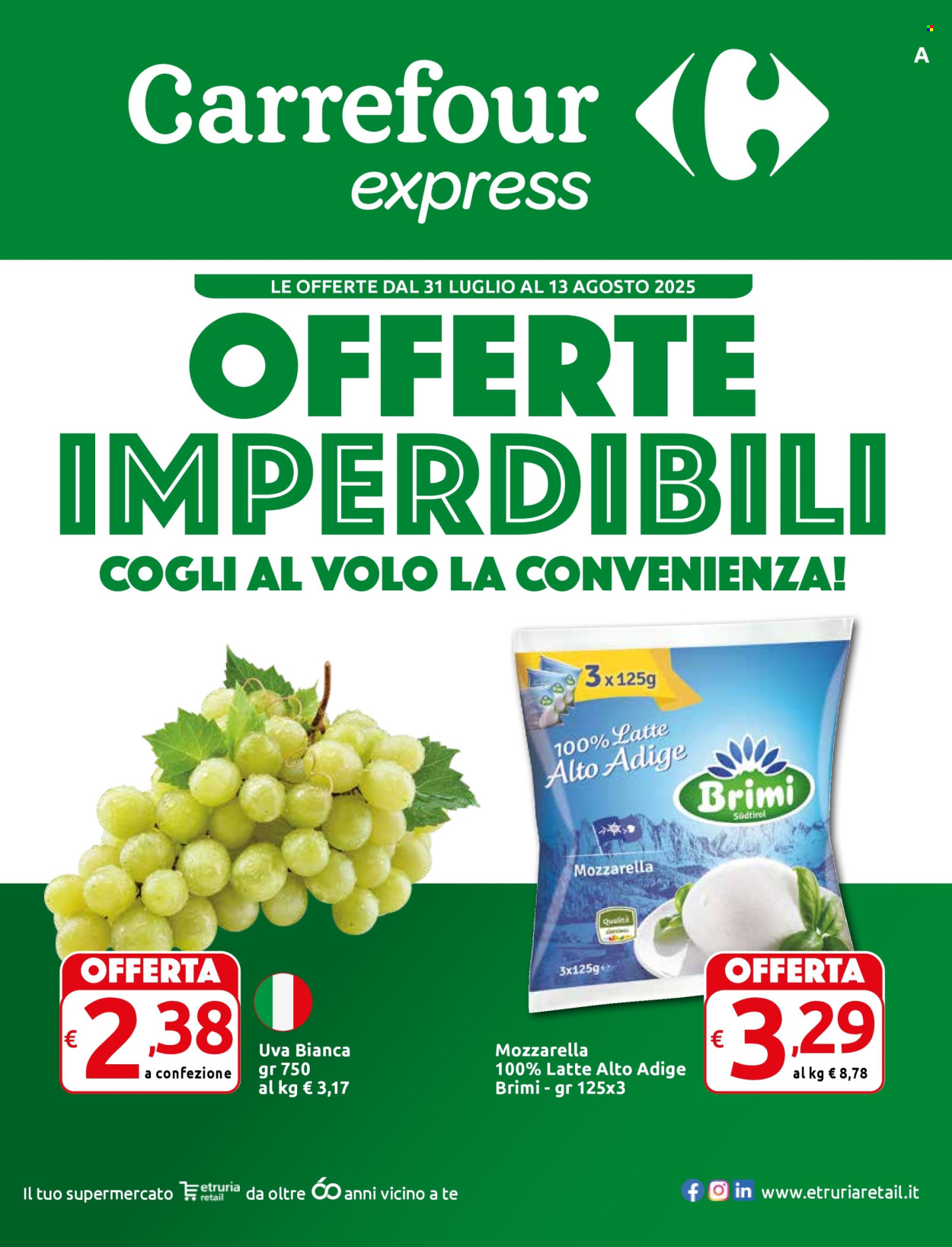 Volantino Carrefour - 31/7/2025 - 13/8/2025. Pagina 1