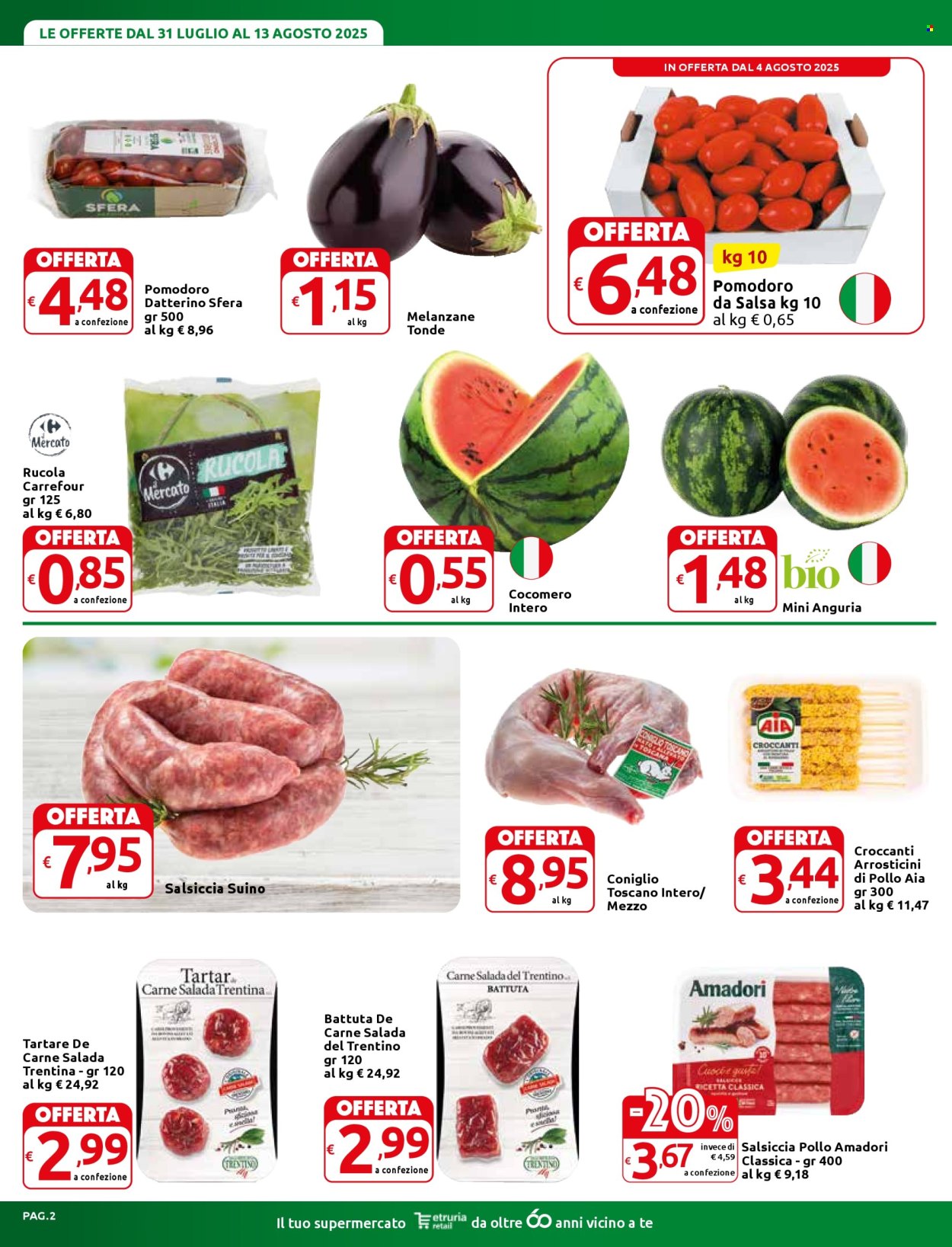 Volantino Carrefour - 31/7/2025 - 13/8/2025. Pagina 2
