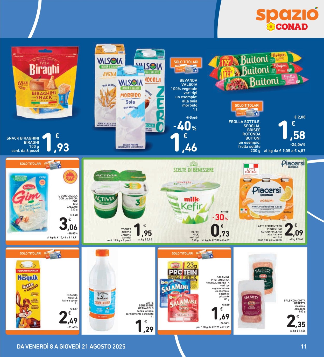 Volantino Spazio Conad - 8/8/2025 - 21/8/2025. Pagina 11
