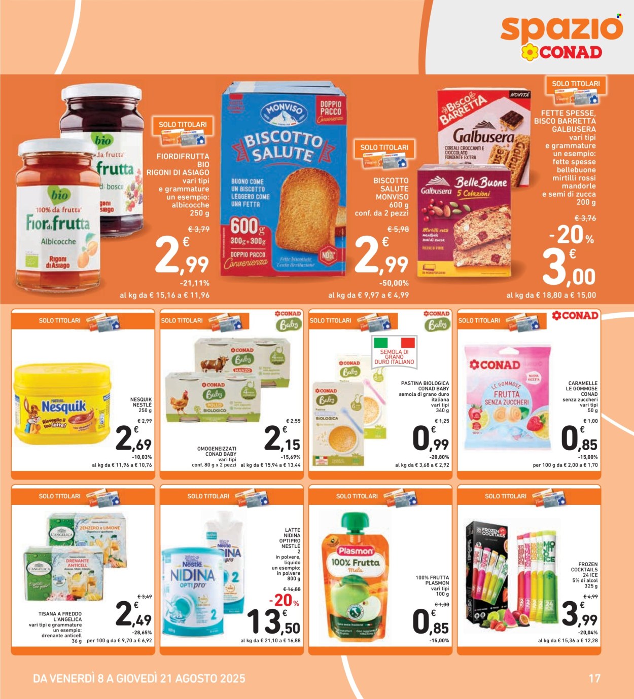 Volantino Spazio Conad - 8/8/2025 - 21/8/2025. Pagina 17