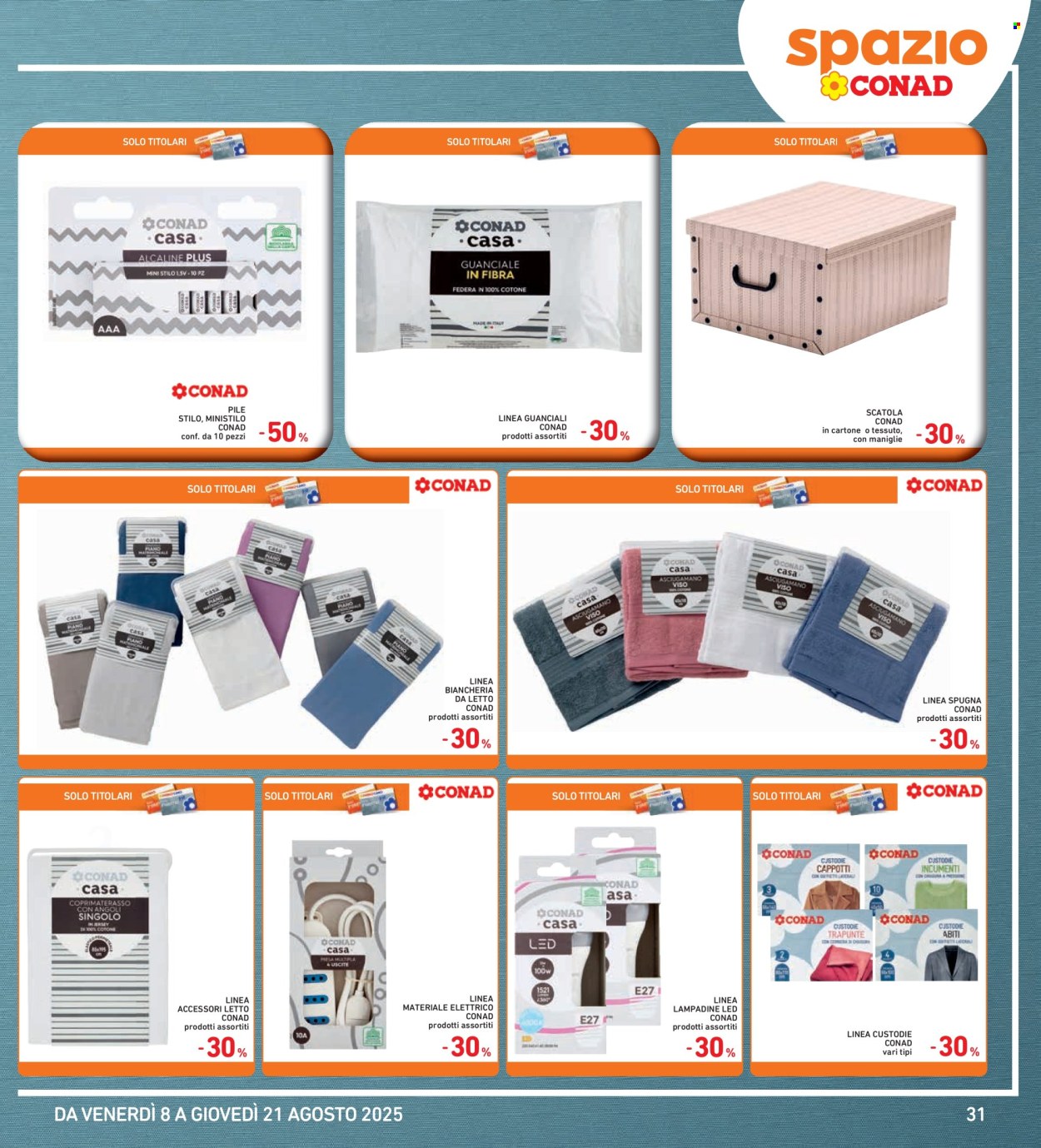Volantino Spazio Conad - 8/8/2025 - 21/8/2025. Pagina 31