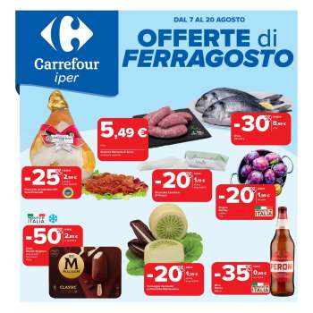 Volantino Carrefour - 7/8/2025 - 20/8/2025.