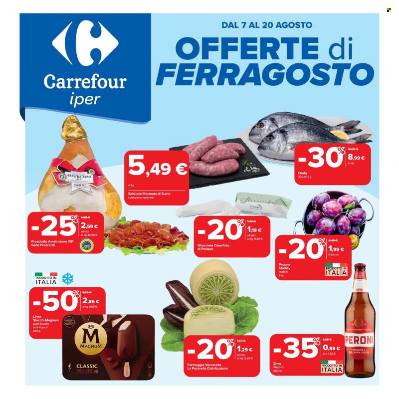 Volantino Carrefour - 7/8/2025 - 20/8/2025.