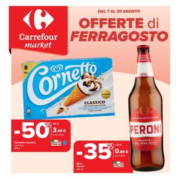Volantino Carrefour - 7/8/2025 - 20/8/2025.