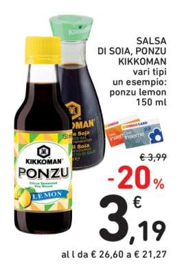 SALSA DI SOIA, PONZU KIKKOMAN