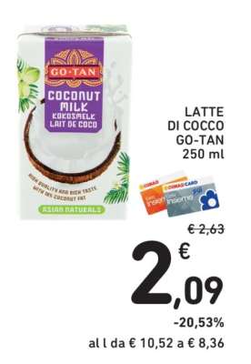 LATTE DI COCCO GO-TAN 250 ml