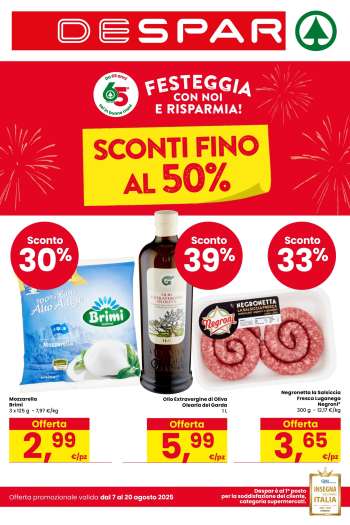 Volantino Despar - 7/8/2025 - 20/8/2025.