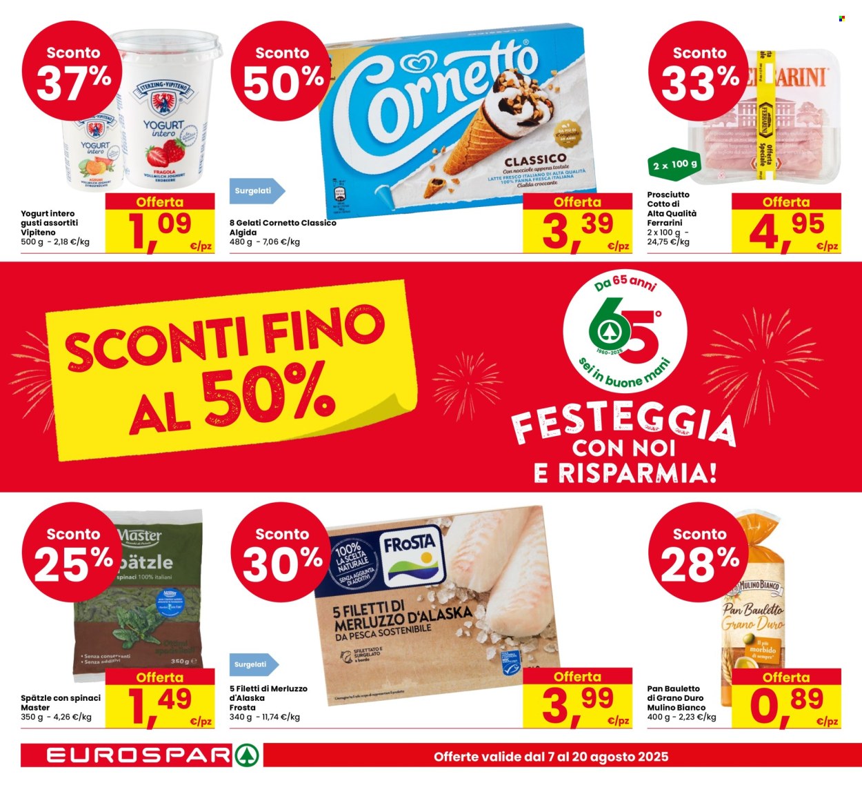 Volantino Eurospar - 7/8/2025 - 20/8/2025. Pagina 2