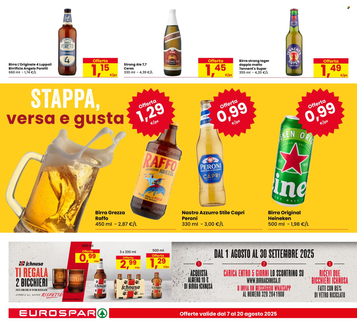 Volantino Eurospar - 7/8/2025 - 20/8/2025. Pagina 18