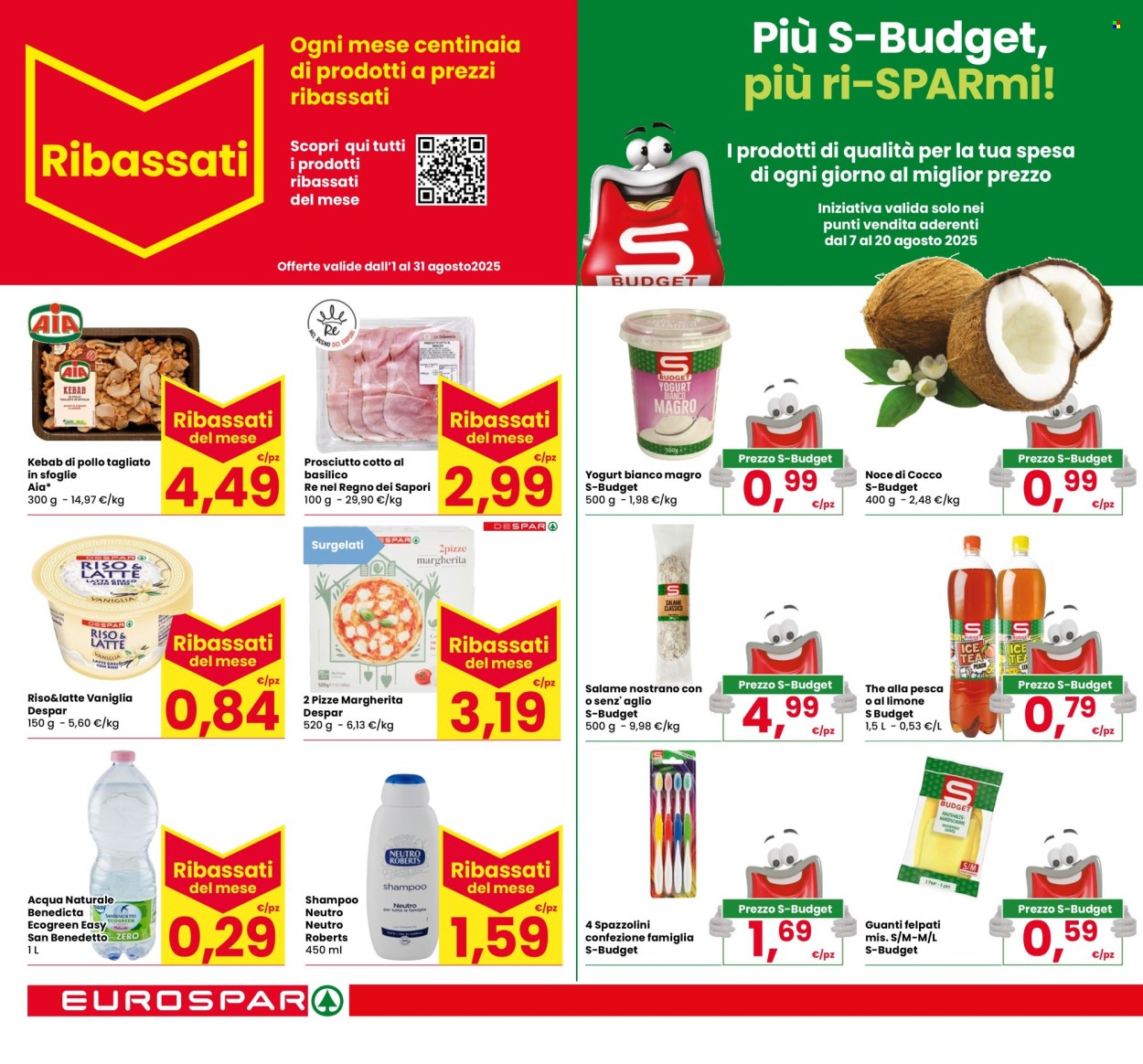 Volantino Eurospar - 7/8/2025 - 20/8/2025. Pagina 22