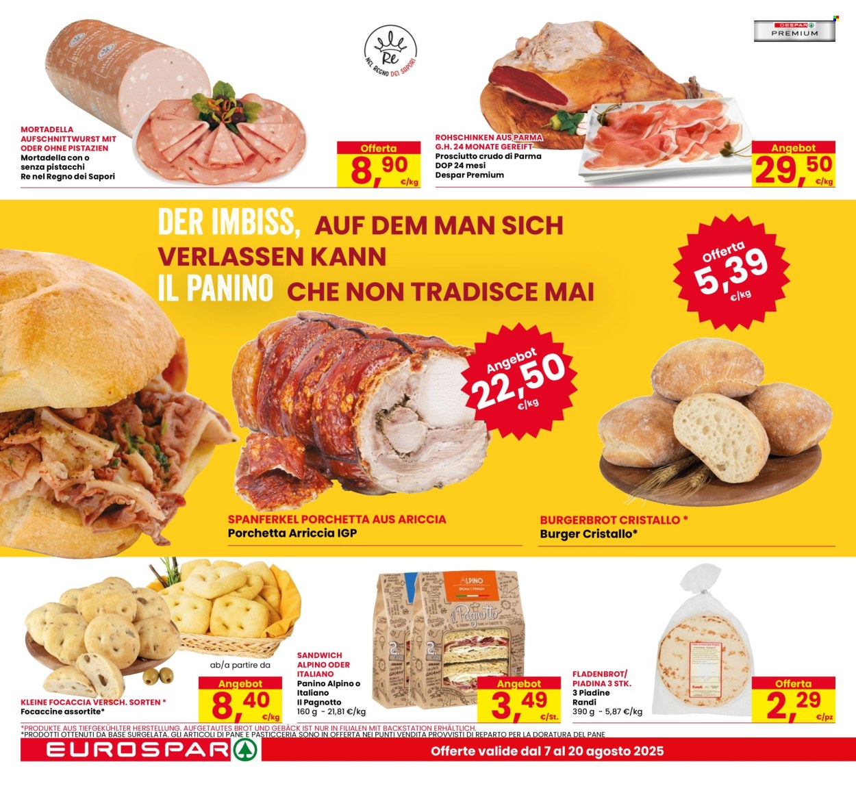 Volantino Eurospar - 7/8/2025 - 20/8/2025. Pagina 8