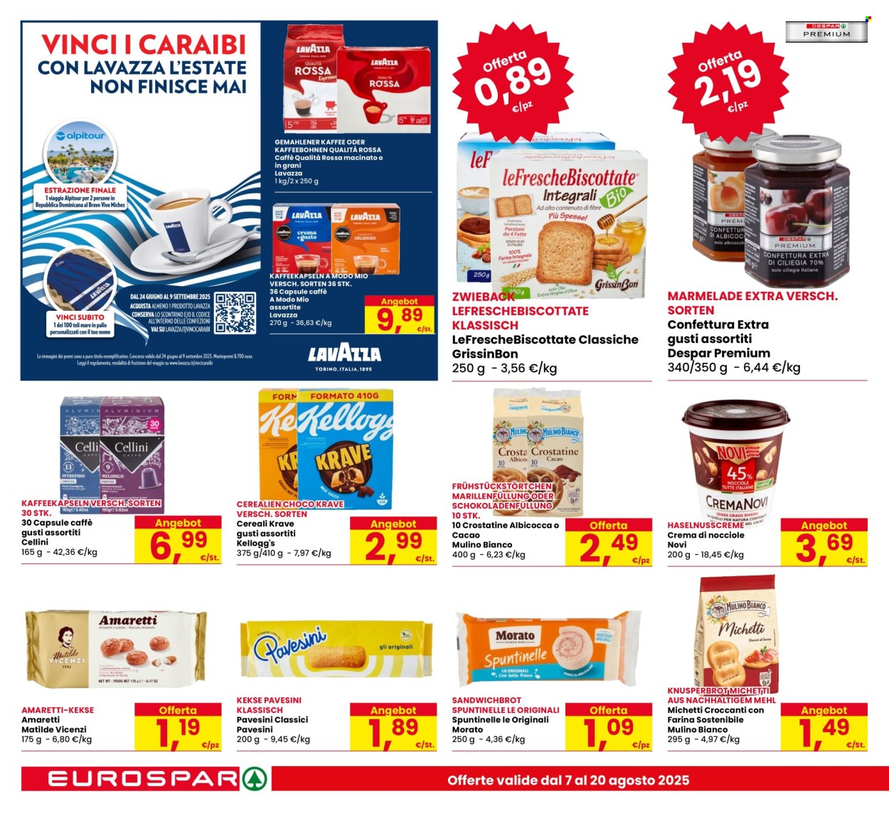 Volantino Eurospar - 7/8/2025 - 20/8/2025. Pagina 16