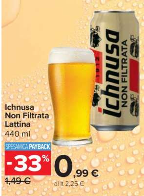 Ichnusa Non filtrata lattina