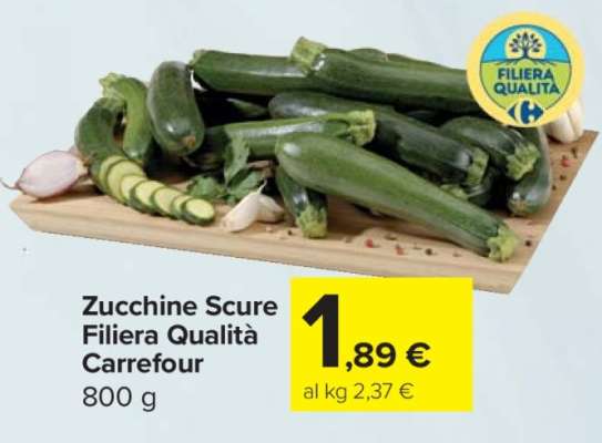 Zucchine Scure Filiera Qualità Carrefour
