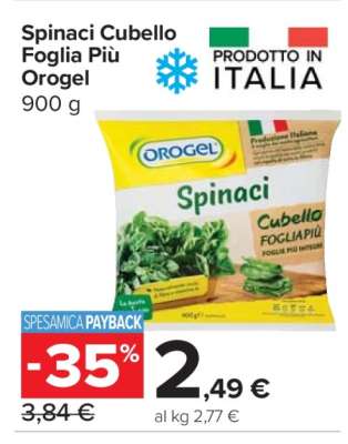 Spinaci Cubello Foglia Più Orogel
