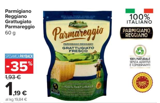 Parmigiano Reggiano Grattugiato Parmareggio